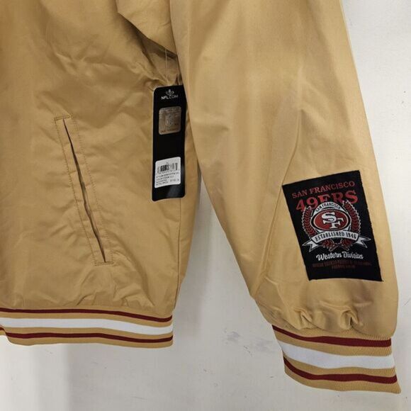 San Francisco 49ers GOLD Jacket / Size XL/ QQMG037FSF-RO / New With Tag - Picture 5 of 8